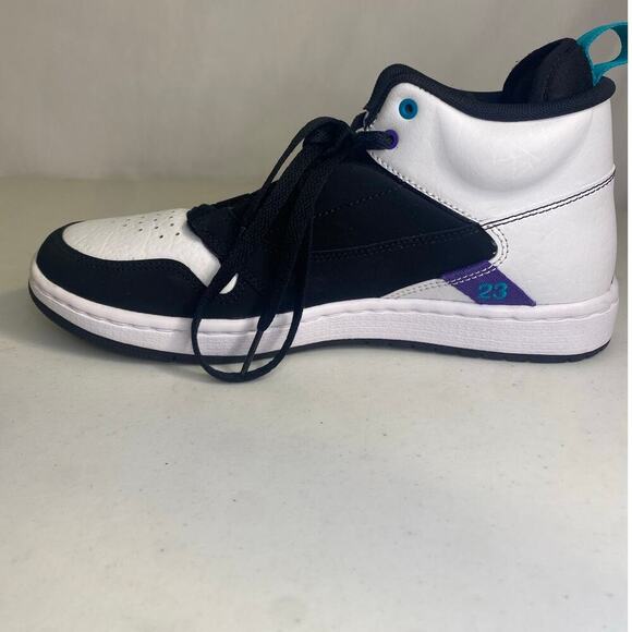 Nike Air Jordan Mens Fadeaway Mid Black White Sneakers Basketball Shoes Size 7.5 main image 6